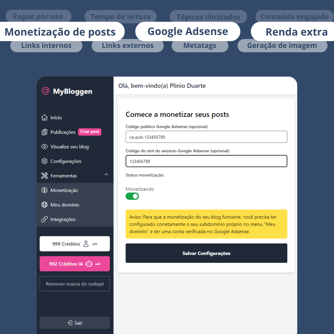 Monetize seu blog em poucos cliques